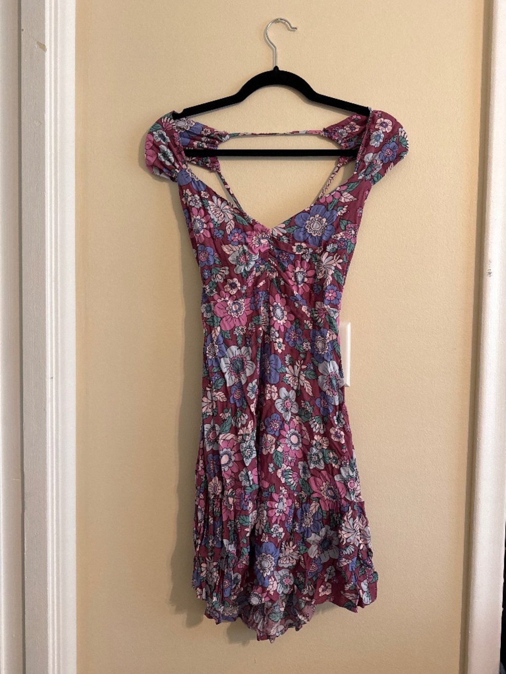 Monk Rose Pink Lemonade Stitch & Pine High Low Floral Backless Dress